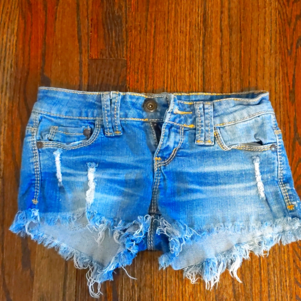 Blue Asphalt Jean shorts size 0